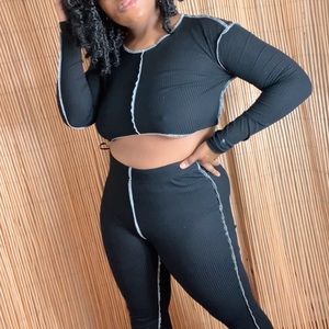 Crop Top & Leggings Set